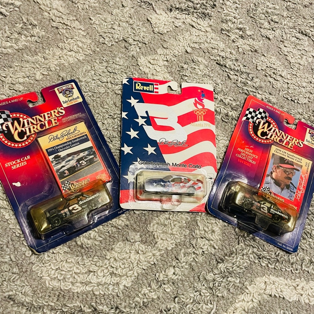 Lot (3) New Dale Earnhardt Vintage Racing Cars